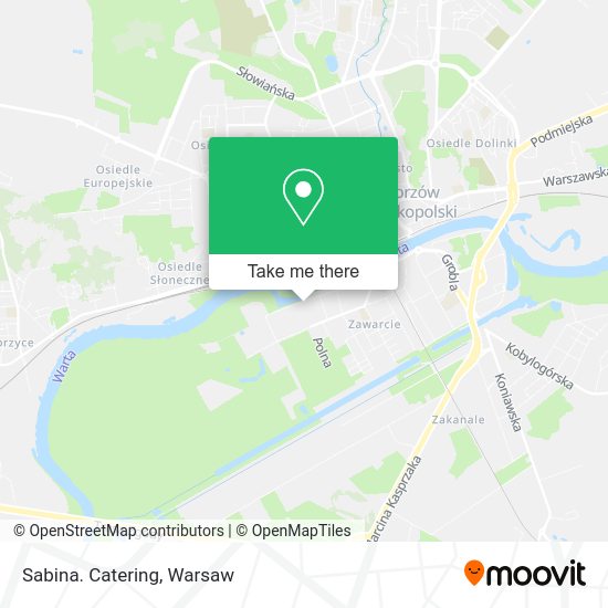 Sabina. Catering map