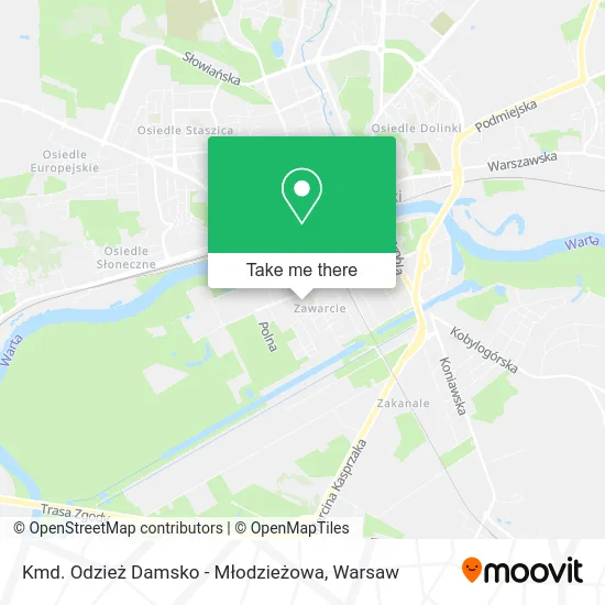 Карта Kmd. Odzież Damsko - Młodzieżowa