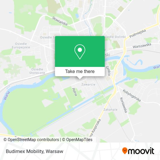 Budimex Mobility map