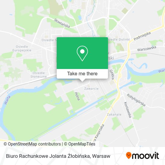 Biuro Rachunkowe Jolanta Żłobińska map