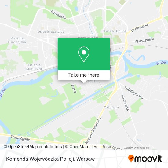 Komenda Wojewódzka Policji map