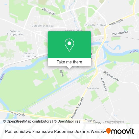 Pośrednictwo Finansowe Rudomina Joanna map