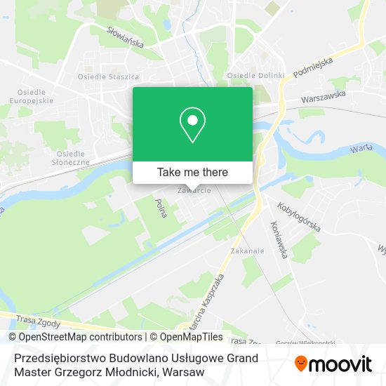 Przedsiębiorstwo Budowlano Usługowe Grand Master Grzegorz Młodnicki map