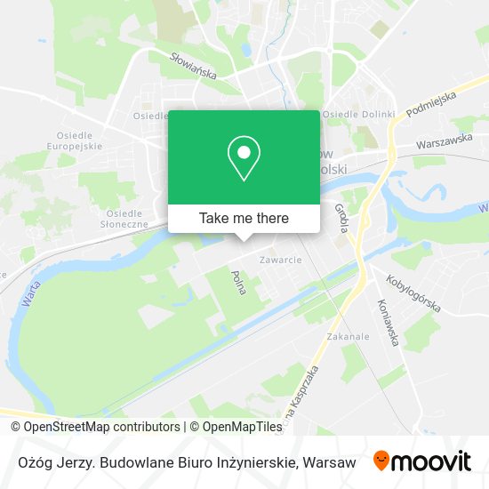 Ożóg Jerzy. Budowlane Biuro Inżynierskie map