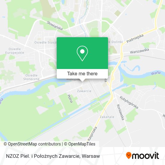 NZOZ Piel. i Położnych Zawarcie map