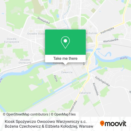 Kiosk Spożywczo Owocowo Warzywniczy s.c. Bożena Czechowicz & Elżbieta Kołodziej map