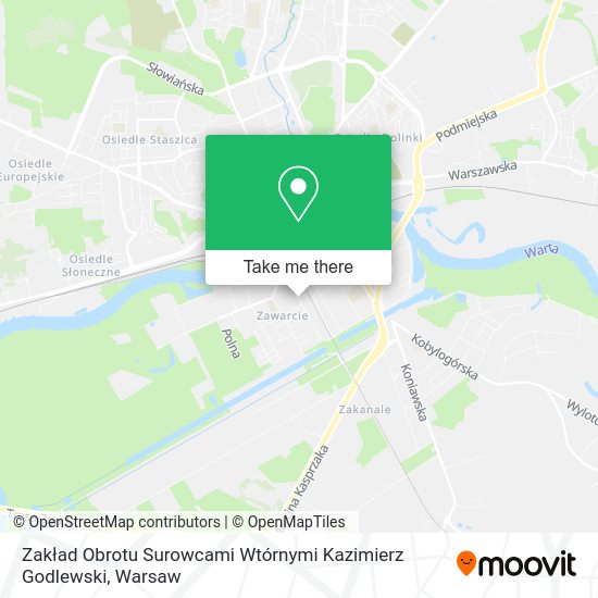 Zakład Obrotu Surowcami Wtórnymi Kazimierz Godlewski map