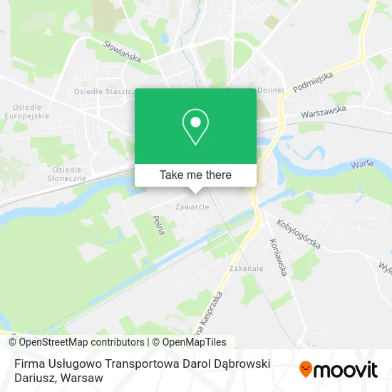 Карта Firma Usługowo Transportowa Darol Dąbrowski Dariusz