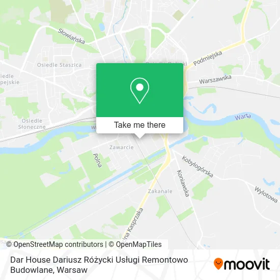 Карта Dar House Dariusz Różycki Usługi Remontowo Budowlane