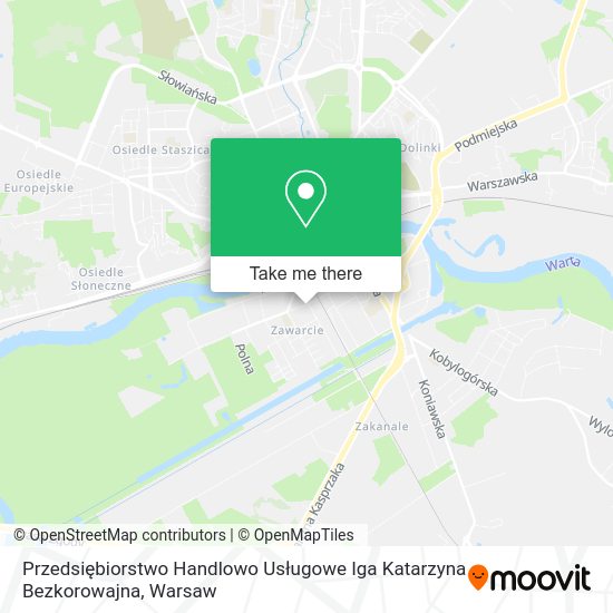 Przedsiębiorstwo Handlowo Usługowe Iga Katarzyna Bezkorowajna map