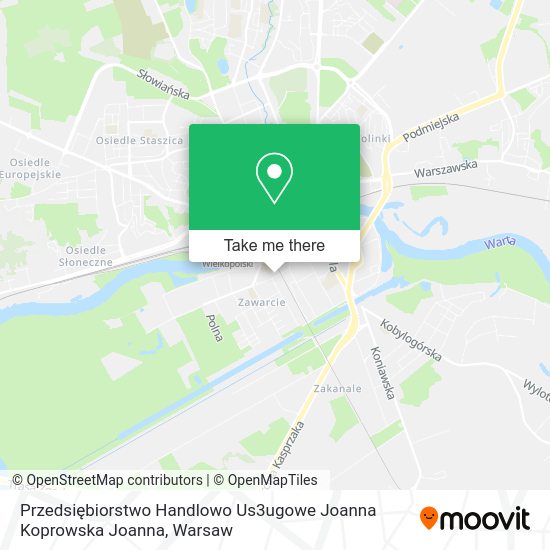 Przedsiębiorstwo Handlowo Us3ugowe Joanna Koprowska Joanna map