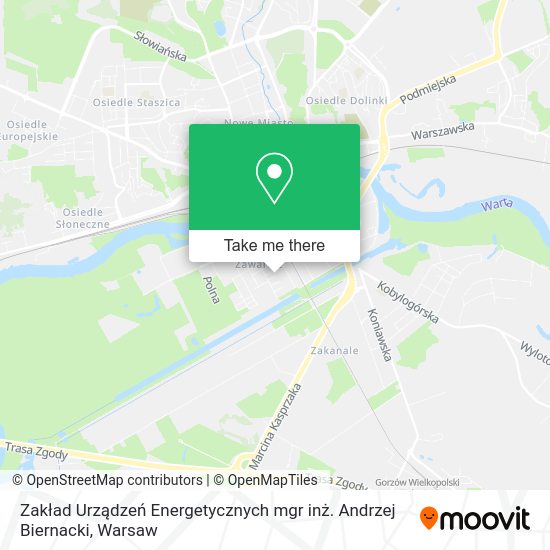 Zakład Urządzeń Energetycznych mgr inż. Andrzej Biernacki map