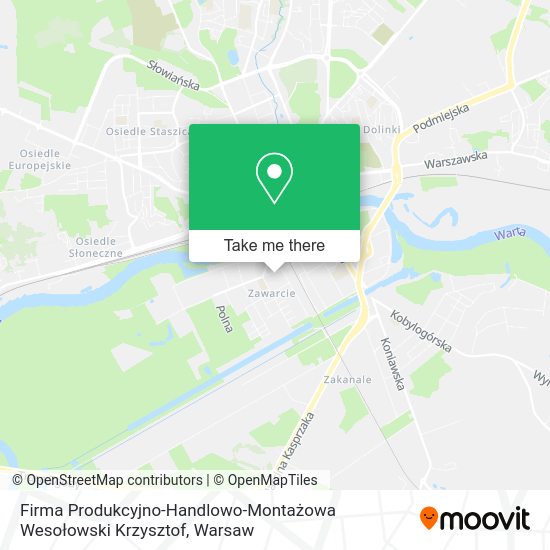 Firma Produkcyjno-Handlowo-Montażowa Wesołowski Krzysztof map