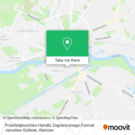 Przedsiębiorstwo Handlu Zagranicznego Format Jarosław Golbiak map