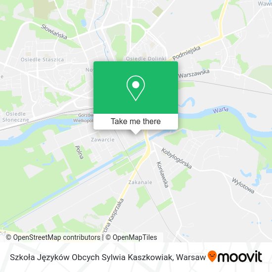 Szkoła Języków Obcych Sylwia Kaszkowiak map