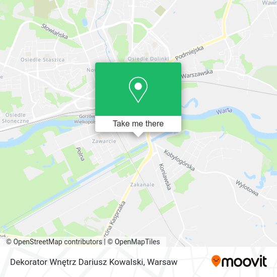 Dekorator Wnętrz Dariusz Kowalski map