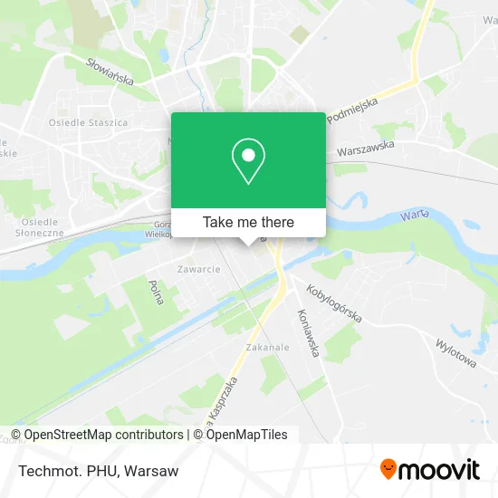 Карта Techmot. PHU