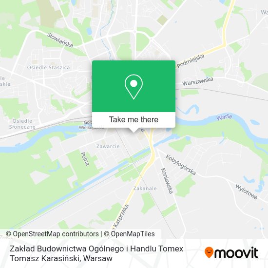 Zakład Budownictwa Ogólnego i Handlu Tomex Tomasz Karasiński map