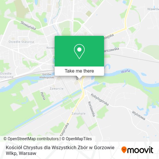 Kościół Chrystus dla Wszystkich Zbór w Gorzowie Wlkp map