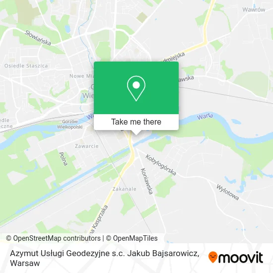 Карта Azymut Usługi Geodezyjne s.c. Jakub Bajsarowicz