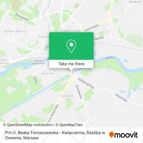 P.H.U. Beata Tomaszewska - Kwiaciarnia, Rzeźba w Drewnie map