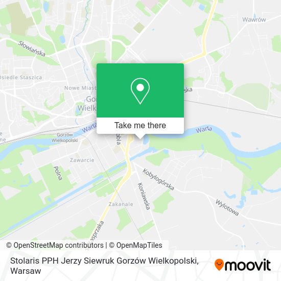 Stolaris PPH Jerzy Siewruk Gorzów Wielkopolski map