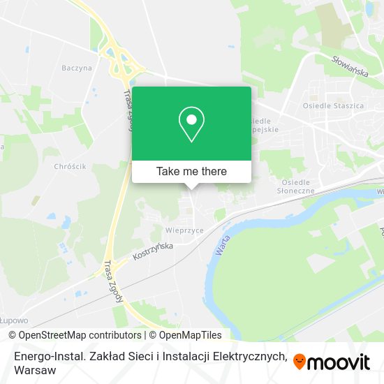 Карта Energo-Instal. Zakład Sieci i Instalacji Elektrycznych