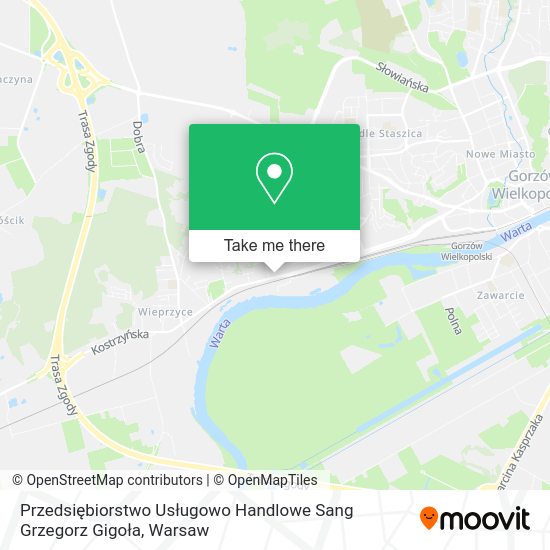 Przedsiębiorstwo Usługowo Handlowe Sang Grzegorz Gigoła map