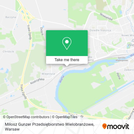 Miłosz Gunzer Przedsiębiorstwo Wielobranżowe map