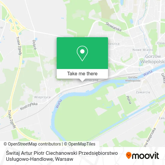 Świtaj Artur Piotr Ciechanowski Przedsiębiorstwo Usługowo-Handlowe map