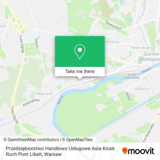 Przedsiębiorstwo Handlowo Usługowe Asia Kiosk Ruch Piotr Libelt map