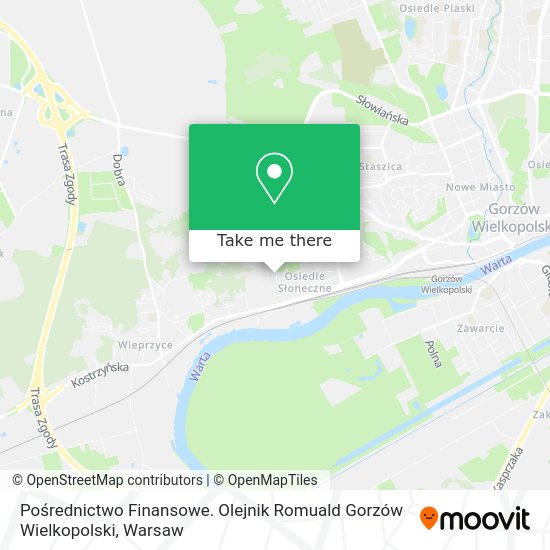 Pośrednictwo Finansowe. Olejnik Romuald Gorzów Wielkopolski map