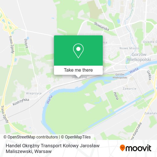 Handel Okrężny Transport Kołowy Jarosław Maliszewski map