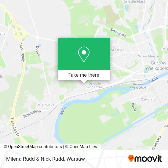 Карта Milena Rudd & Nick Rudd