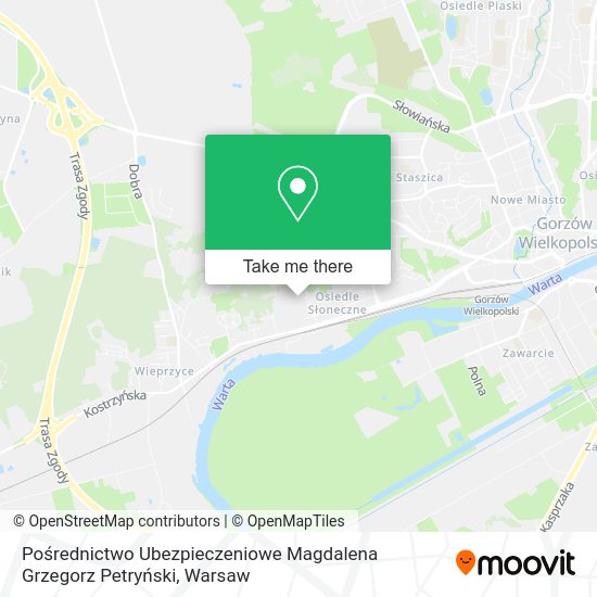 Pośrednictwo Ubezpieczeniowe Magdalena Grzegorz Petryński map