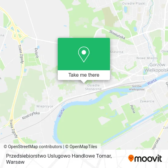Карта Przedsiebiorstwo Uslugowo Handlowe Tomar