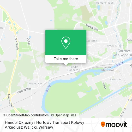 Карта Handel Okrezny i Hurtowy Transport Kolowy Arkadiusz Walicki