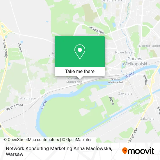 Карта Network Konsulting Marketing Anna Masłowska