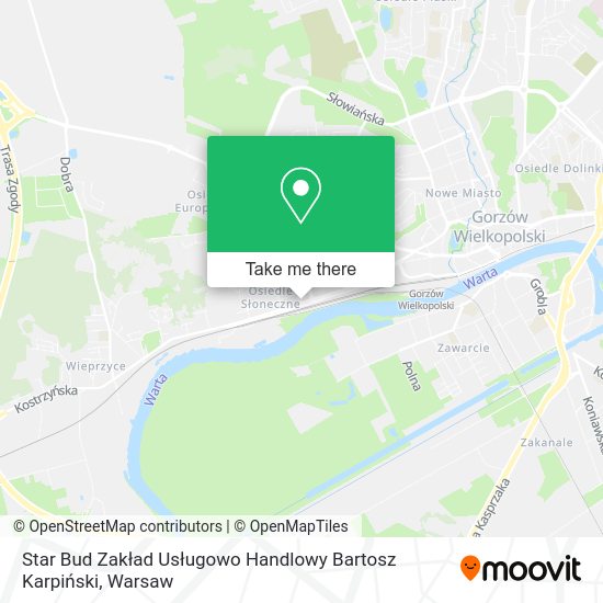 Star Bud Zakład Usługowo Handlowy Bartosz Karpiński map