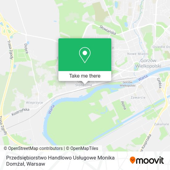 Przedsiębiorstwo Handlowo Usługowe Monika Domżał map