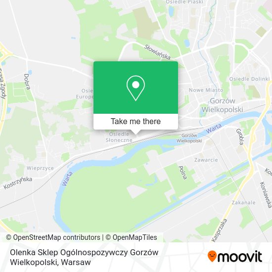 Olenka Sklep Ogólnospozywczy Gorzów Wielkopolski map