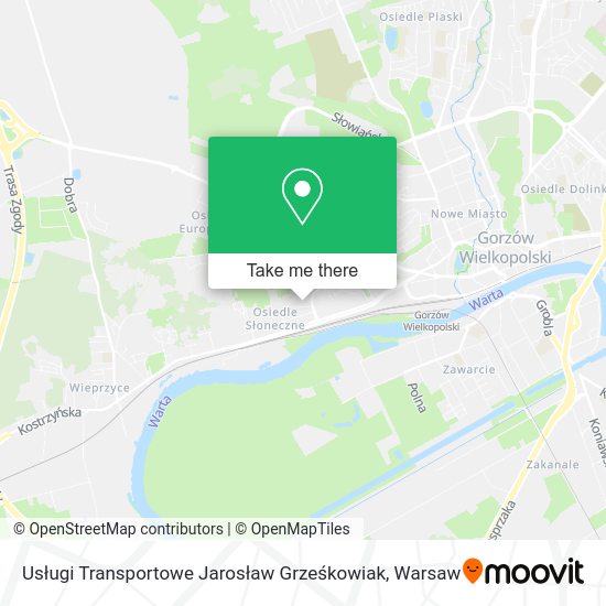 Usługi Transportowe Jarosław Grześkowiak map