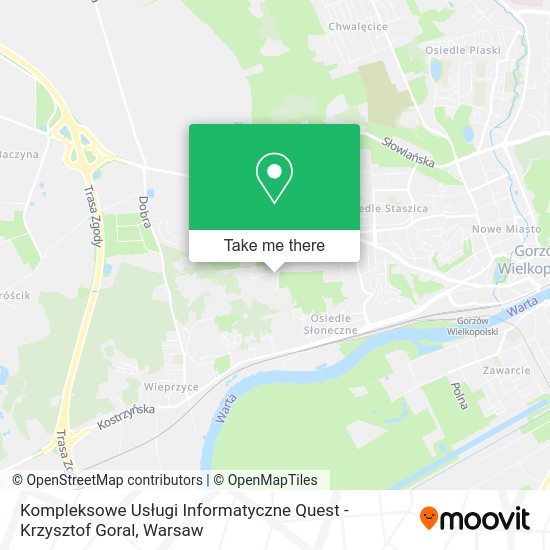 Kompleksowe Usługi Informatyczne Quest - Krzysztof Goral map