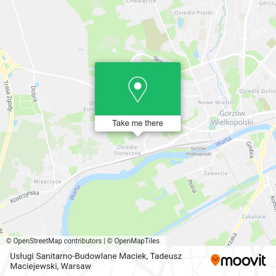 Usługi Sanitarno-Budowlane Maciek, Tadeusz Maciejewski map