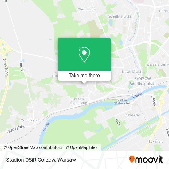 Stadion OSiR Gorzów map