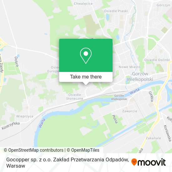 Gocopper sp. z o.o. Zakład Przetwarzania Odpadów map