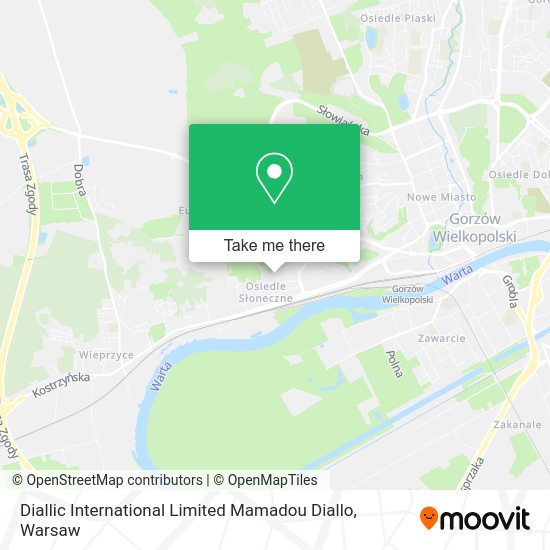 Diallic International Limited Mamadou Diallo map