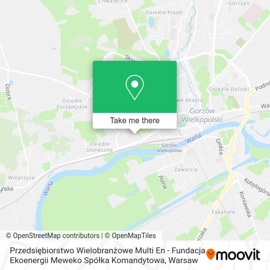 Przedsiębiorstwo Wielobranżowe Multi En - Fundacja Ekoenergii Meweko Spółka Komandytowa map