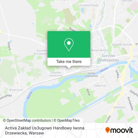 Activa Zakład Us3ugowo Handlowy Iwona Drzewiecka map