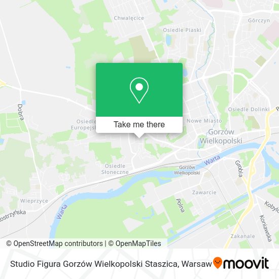 Studio Figura Gorzów Wielkopolski Staszica map